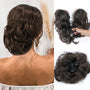 Messy Bun Clip-in | Seitenclip | Schnell | Synthetisch | Hitzebeständig-Dunkelbraun-Luzern Mode