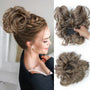 Messy Bun Clip-in | Seitenclip | Schnell | Synthetisch | Hitzebeständig-Hellbraun-Luzern Mode