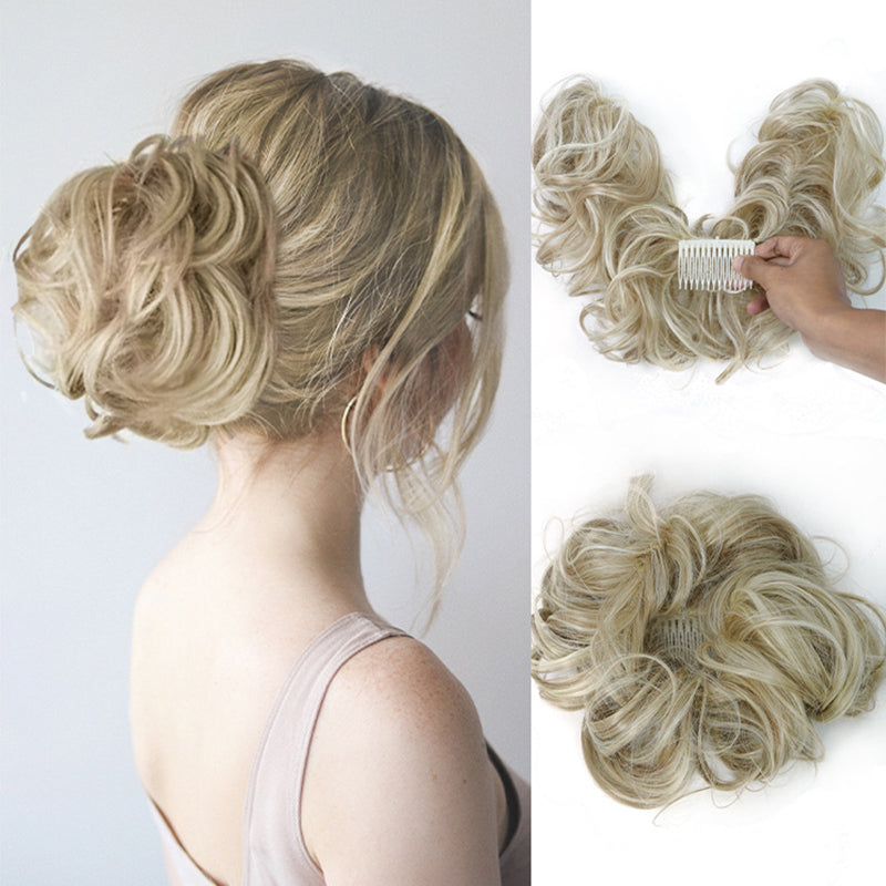 Messy Bun Clip-in | Seitenclip | Schnell | Synthetisch | Hitzebeständig-Luzern Mode