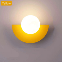 Wandlampe | Halbmond Nachhaltig Stilvoll Einzigartig LED Vielseitig Einfach-Gelb-20 x 15 cm-Warmweiß (2700–3500 K)-Luzern Mode