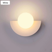 Wandlampe | Halbmond Nachhaltig Stilvoll Einzigartig LED Vielseitig Einfach-Weiß-20 x 15 cm-Warmweiß (2700–3500 K)-Luzern Mode