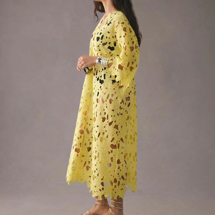Spitzenkleid Damen Sommerkleid Elegant Freizeitkleid-Luzern Mode