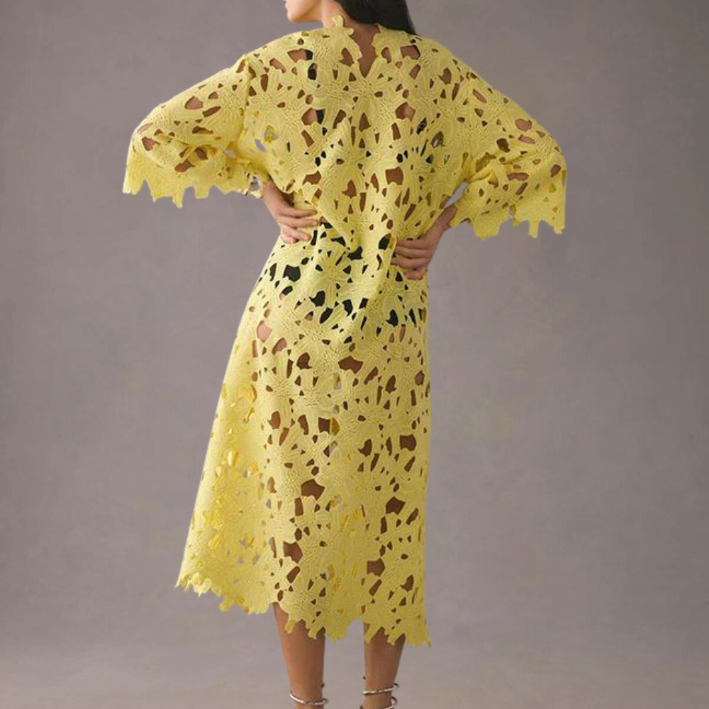 Spitzenkleid Damen Sommerkleid Elegant Freizeitkleid-Luzern Mode