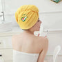 Haarhandtuch | Mikrofaser Langlebig Leicht Universell Bequem-Gelb-Luzern Mode