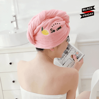 Haarhandtuch | Mikrofaser Langlebig Leicht Universell Bequem-Rosa-Luzern Mode