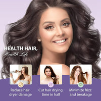 Haarhandtuch-Set | 3er Pack Mikrofaser Absorbierend Anti-Frizz Nachhaltig-Luzern Mode