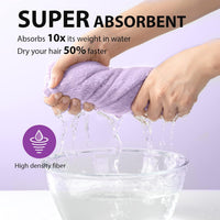 Haarhandtuch-Set | 3er Pack Mikrofaser Absorbierend Anti-Frizz Nachhaltig-Luzern Mode