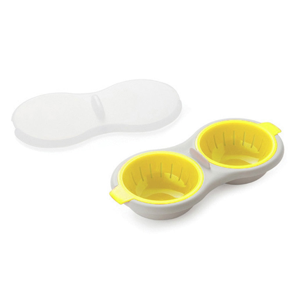 Eierpochier-Set | Mikrowelle | Langlebig | Praktisch | Schnell | Einfach | Sicher-Gelb-Luzern Mode