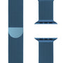 Apple Watch Armband | Edelstahl | Einstellbar | Universell-38mm | 40mm | 41mm | 42mm-Blau-Luzern Mode