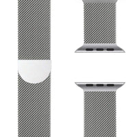Apple Watch Armband | Edelstahl | Einstellbar | Universell-38mm | 40mm | 41mm | 42mm-Silber-Luzern Mode