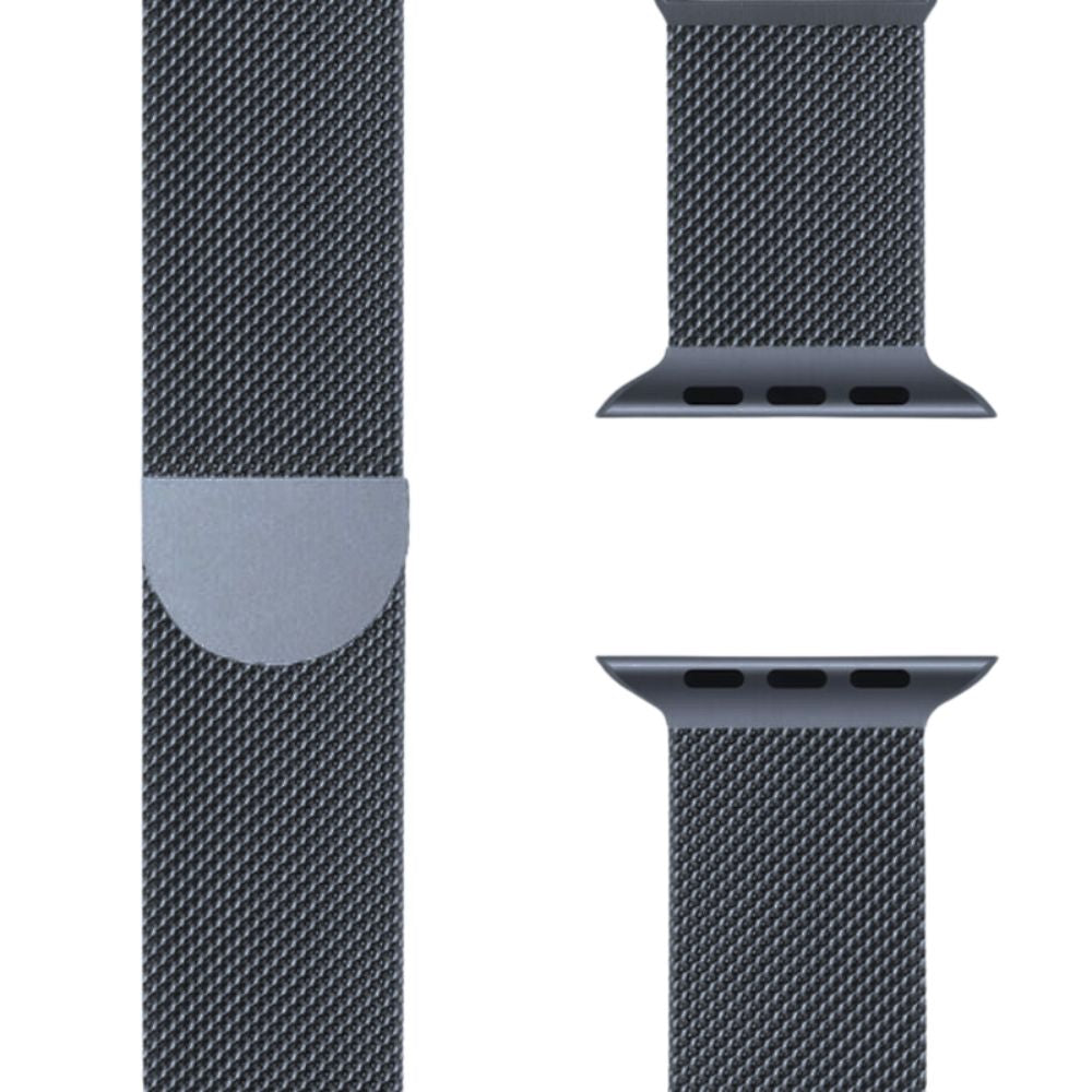 Apple Watch Armband | Edelstahl | Einstellbar | Universell-38mm | 40mm | 41mm | 42mm-Spacegrau-Luzern Mode