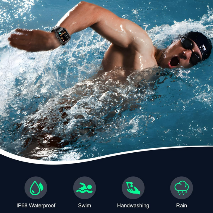 Herren Smartwatch mit Sportmodi und Fitness-Tracking-Luzern Mode