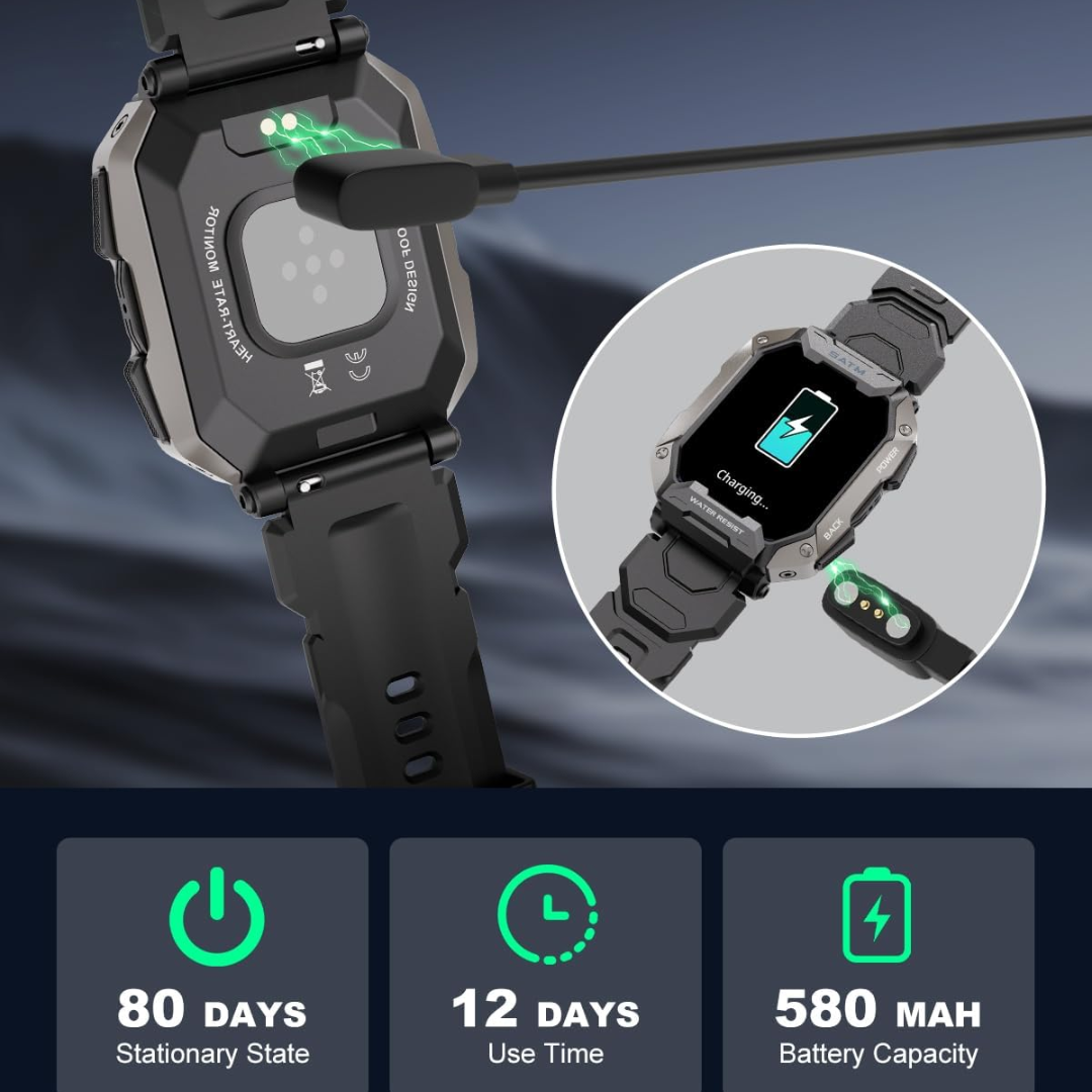 Herren Smartwatch mit Sportmodi und Fitness-Tracking-Luzern Mode