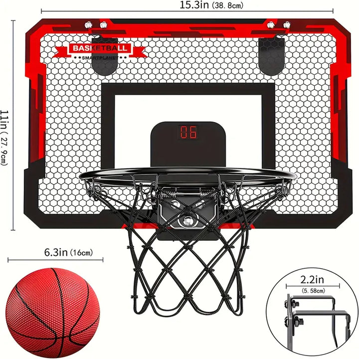 Mini-Basketballset | Indoor-Spielzeug Digitales Scoreboard Interaktiv-Luzern Mode