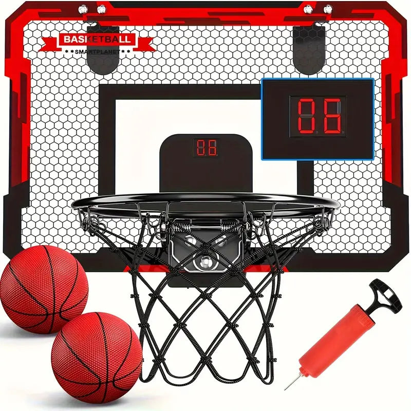 Mini-Basketballset | Indoor-Spielzeug Digitales Scoreboard Interaktiv-Luzern Mode