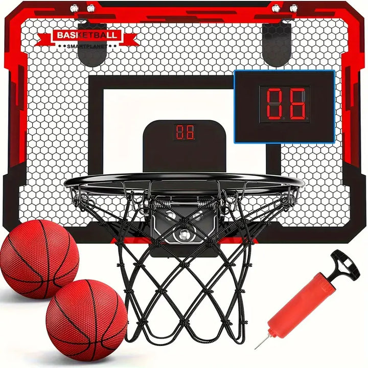 Mini-Basketballset | Indoor-Spielzeug Digitales Scoreboard Interaktiv-Luzern Mode