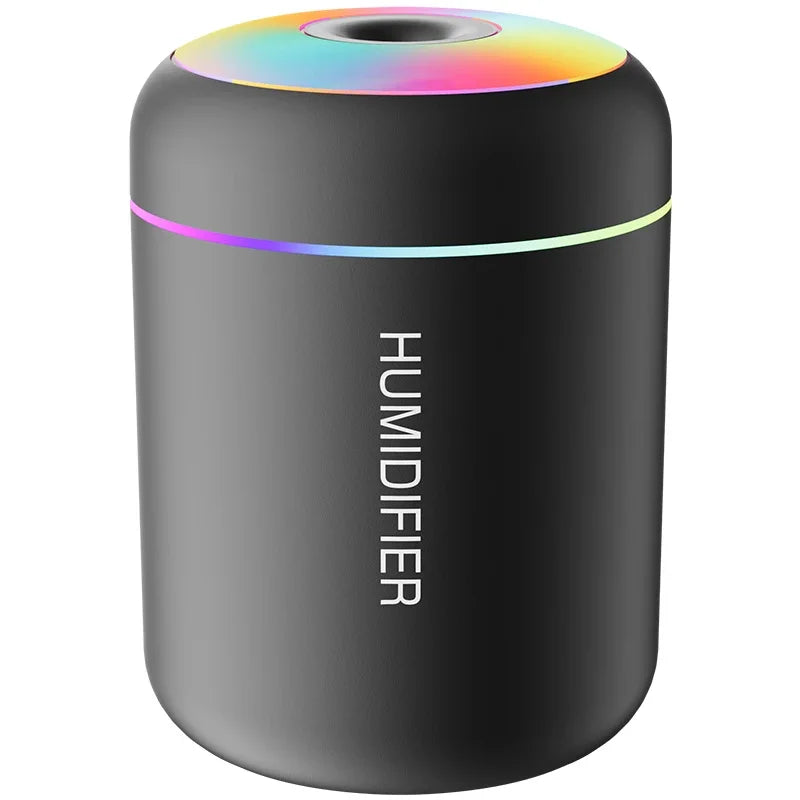 Luftbefeuchter | Kompakt | LED | USB | Vielseitig | Reinigend | Beruhigend-Schwarz-Luzern Mode