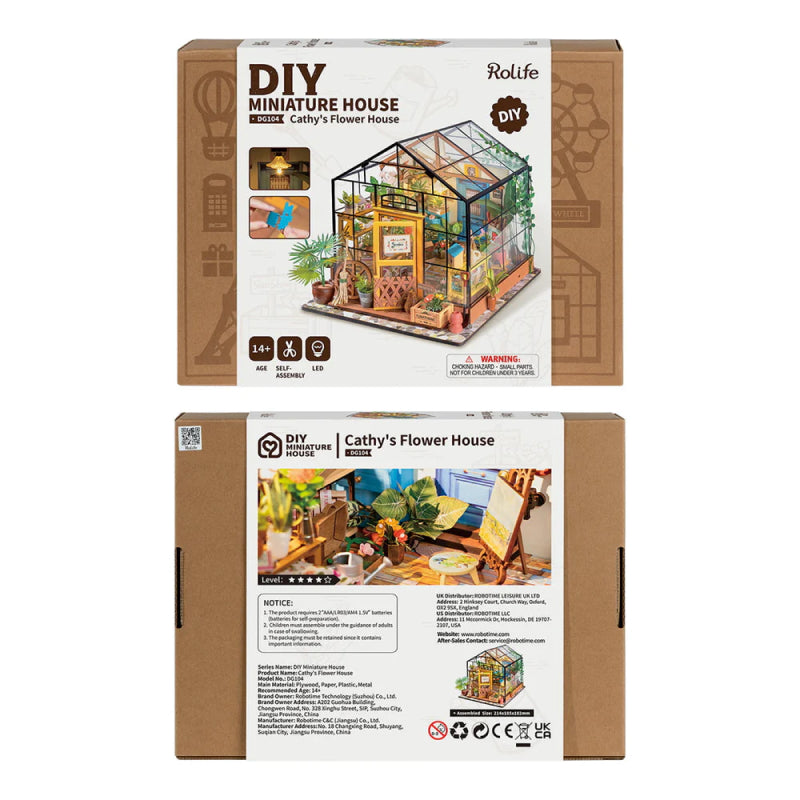 Miniatur Gartenhaus Baukasten | Selbstgemacht | Kreativ | Interaktiv-Luzern Mode