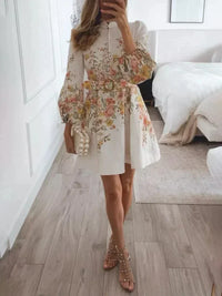 Blumenkleid Damen mit Blumenmuster - Elegantes Sommerkleid-Luzern Mode