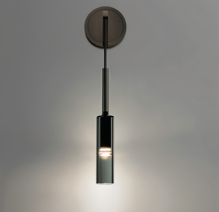 Wandleuchte | Minimalistisch | Rauchglas | Kupfer | Glas | Metall | LED-Luzern Mode