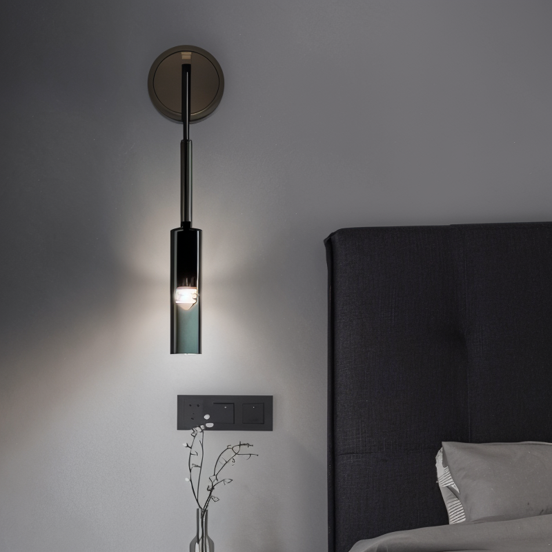 Wandleuchte | Minimalistisch | Rauchglas | Kupfer | Glas | Metall | LED-Luzern Mode