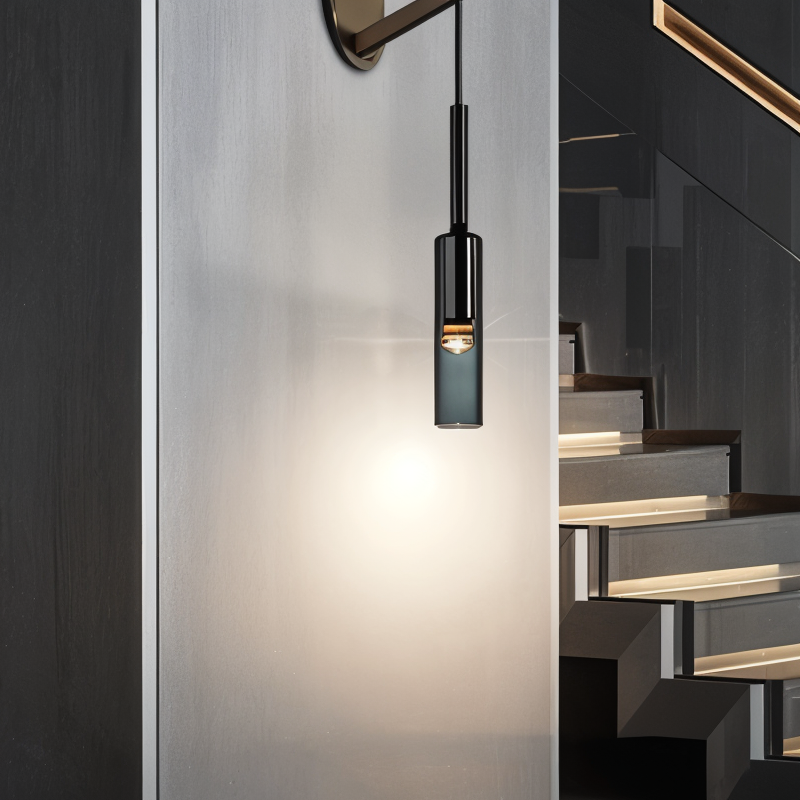 Wandleuchte | Minimalistisch | Rauchglas | Kupfer | Glas | Metall | LED-Luzern Mode
