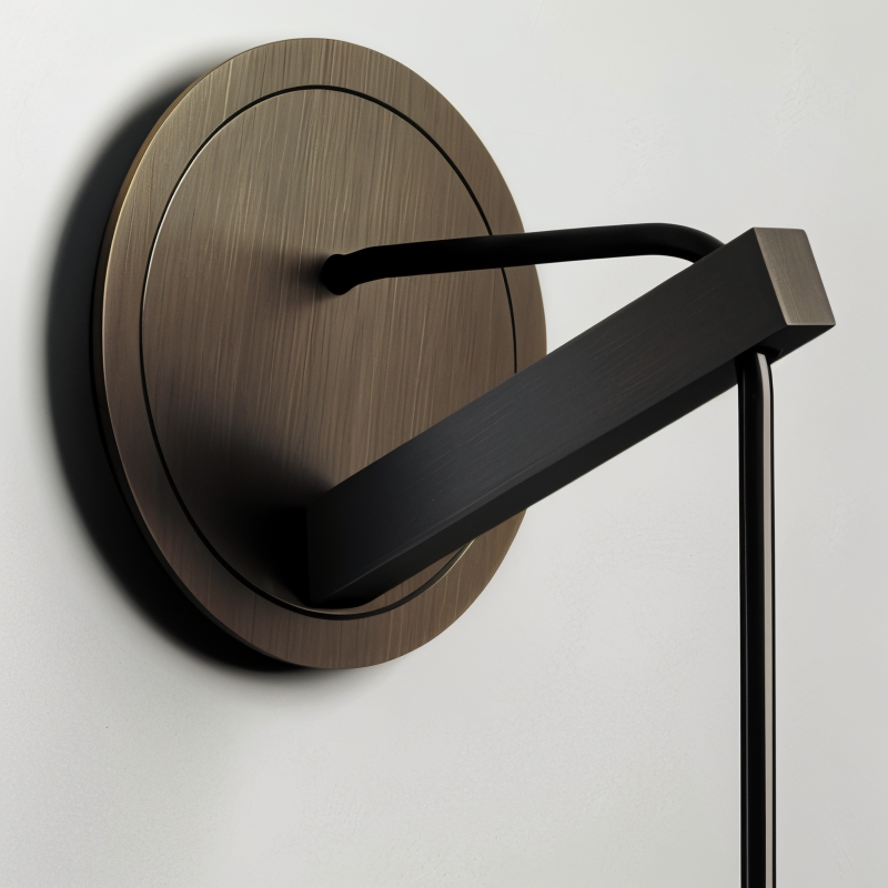 Wandleuchte | Minimalistisch | Rauchglas | Kupfer | Glas | Metall | LED-Luzern Mode