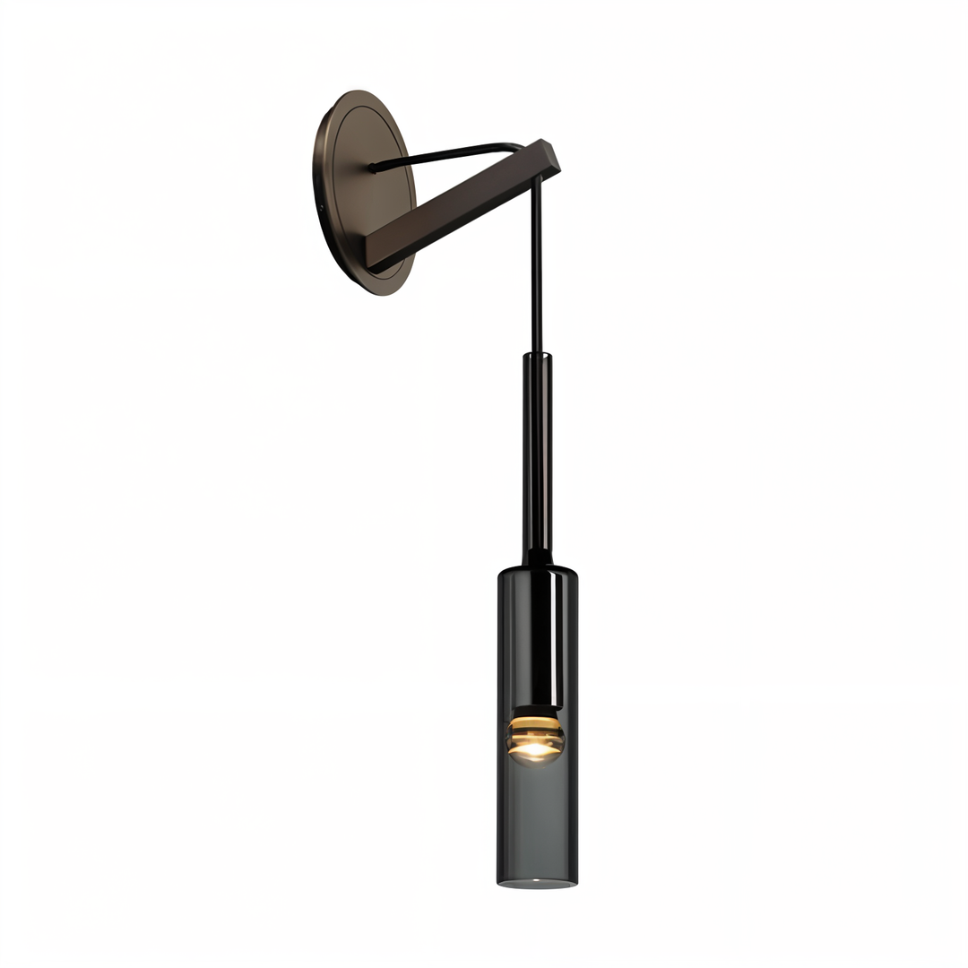 Wandleuchte | Minimalistisch | Rauchglas | Kupfer | Glas | Metall | LED-Luzern Mode
