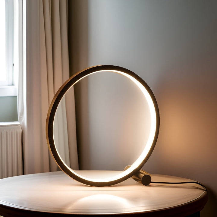 Runde Tischlampe | Dimmbar Stilvoll Langlebig LED Vielseitig USB-Luzern Mode