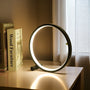 Runde Tischlampe | Dimmbar Stilvoll Langlebig LED Vielseitig USB-Schwarz-Kaltweiß-Aanraking-Luzern Mode