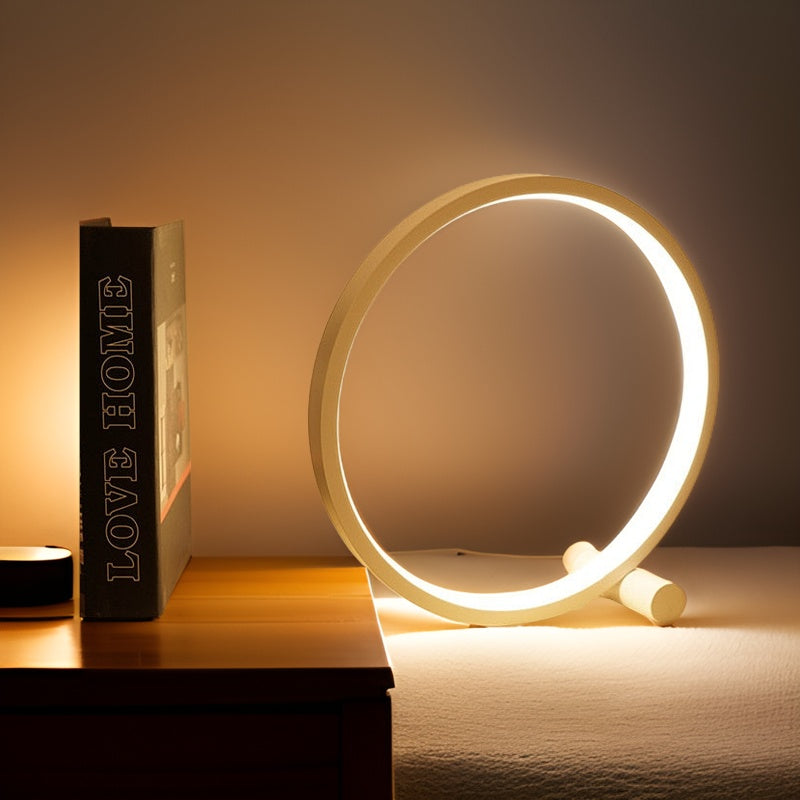 Runde Tischlampe | Dimmbar Stilvoll Langlebig LED Vielseitig USB-Weiß-Kaltweiß-Aanraking-Luzern Mode
