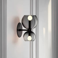 Wandleuchte mit doppeltem LED-Kopf | Modernes Design | Energiesparend-Grau-Luzern Mode
