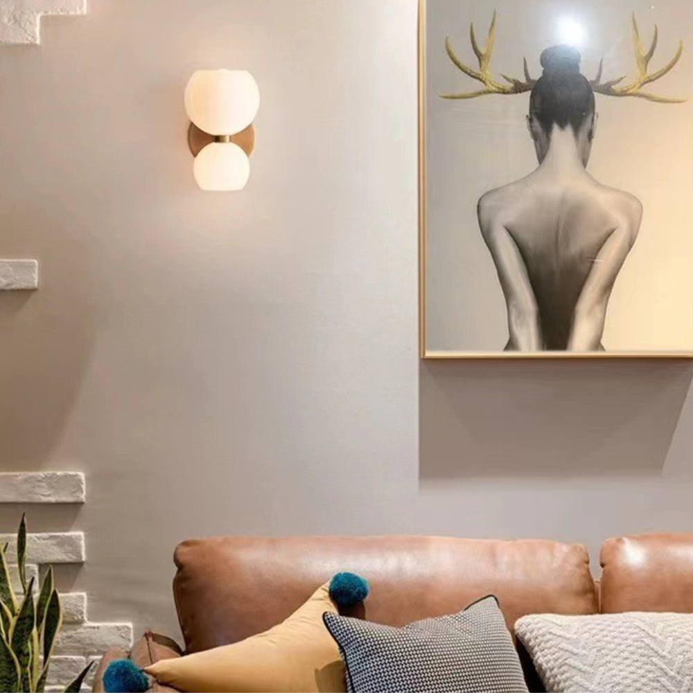 Wandleuchte mit doppeltem LED-Kopf | Modernes Design | Energiesparend-Weiß-Luzern Mode