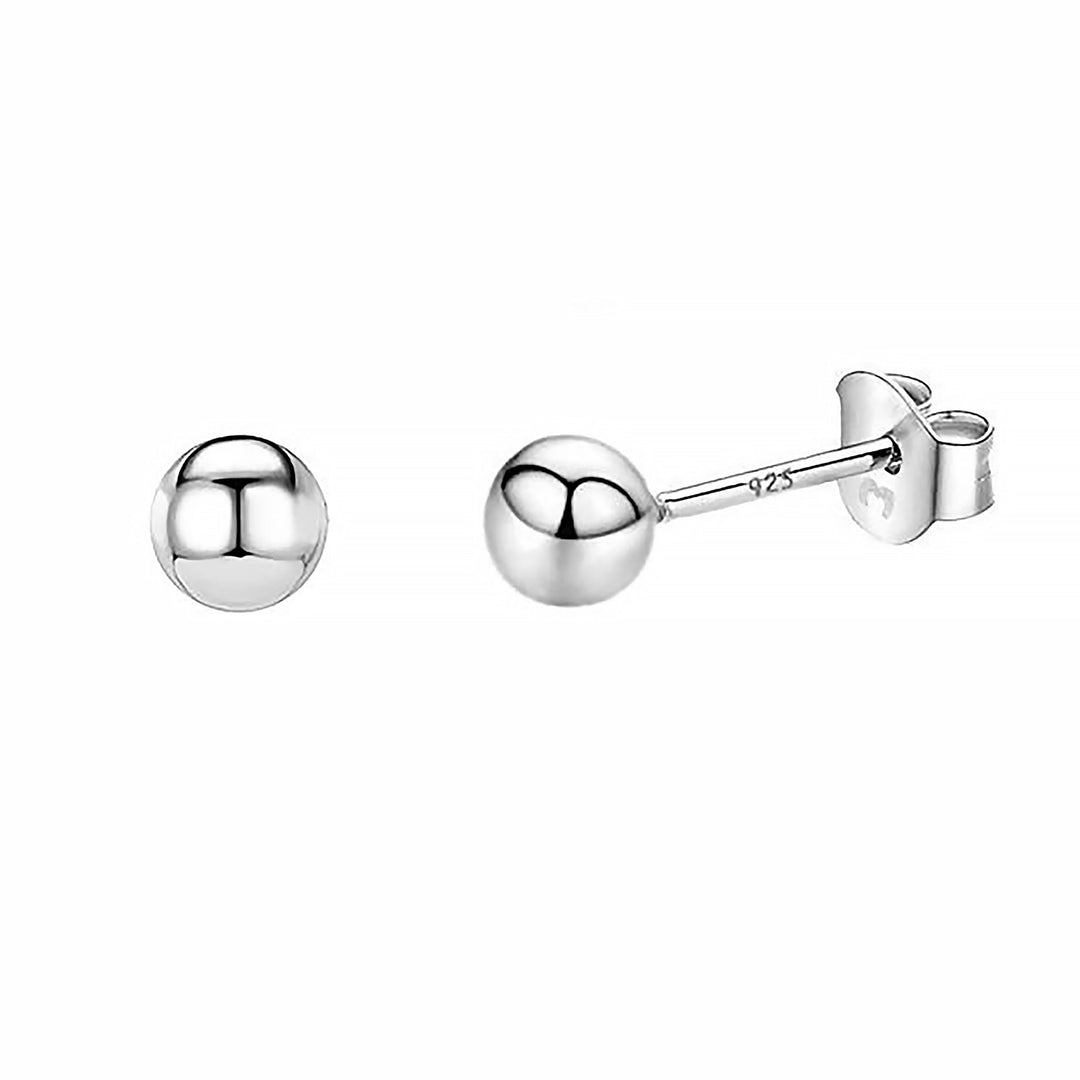 Ohrstecker | Schmuck Ohrringe Silber Langlebig Gold Kompakt Stilvoll-3 mm-Silber-Luzern Mode