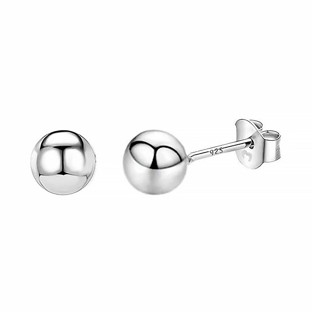 Ohrstecker | Schmuck Ohrringe Silber Langlebig Gold Kompakt Stilvoll-4 mm-Silber-Luzern Mode