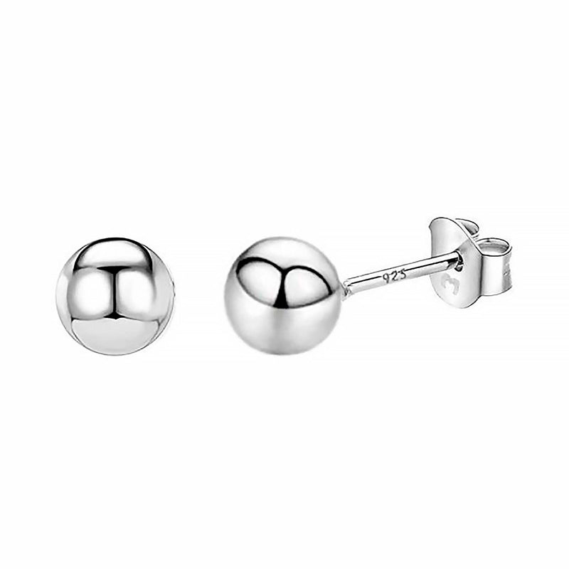 Ohrstecker | Schmuck Ohrringe Silber Langlebig Gold Kompakt Stilvoll-4 mm-Silber-Luzern Mode