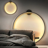 Runde Wandleuchte | Offenes Design Stilvoll Stimmungsvolll Einzigartig Modern Langlebig Trendy-Luzern Mode