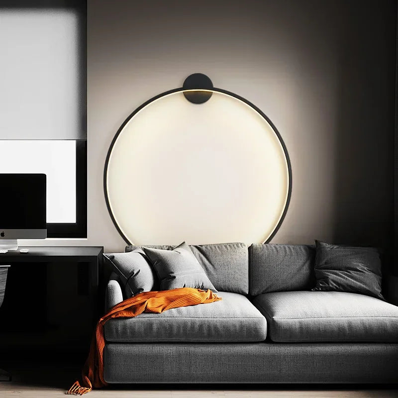 Runde Wandleuchte | Offenes Design Stilvoll Stimmungsvolll Einzigartig Modern Langlebig Trendy-Luzern Mode