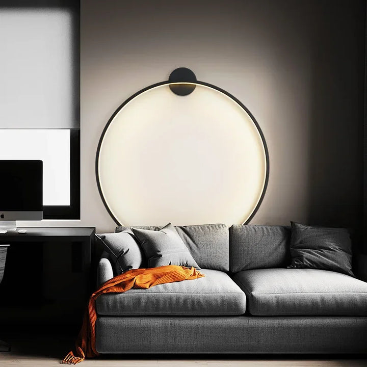 Runde Wandleuchte | Offenes Design Stilvoll Stimmungsvolll Einzigartig Modern Langlebig Trendy-Luzern Mode