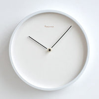 Wanduhr | Rund | Minimalistisch | Skandinavisches Design | Kunststoff-Schwarz-25cm-Luzern Mode
