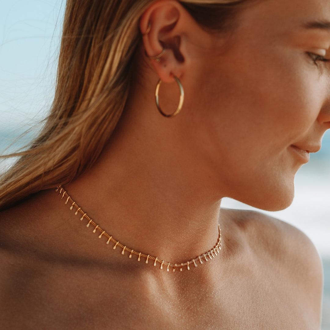 Halskette für Damen | Minimalistisch | Choker | Gold | Silber-Luzern Mode