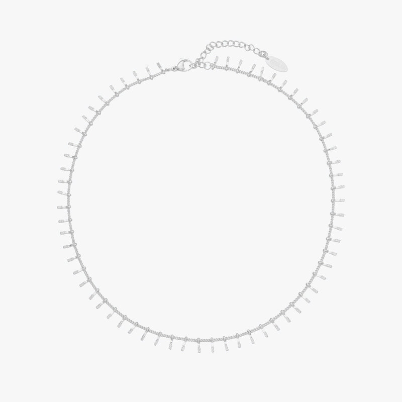 Halskette für Damen | Minimalistisch | Choker | Gold | Silber-Silber-Luzern Mode