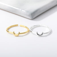 Halbmond Ring | Verstellbar Stilvoll Luxus Minimalistisch Langlebig-Luzern Mode