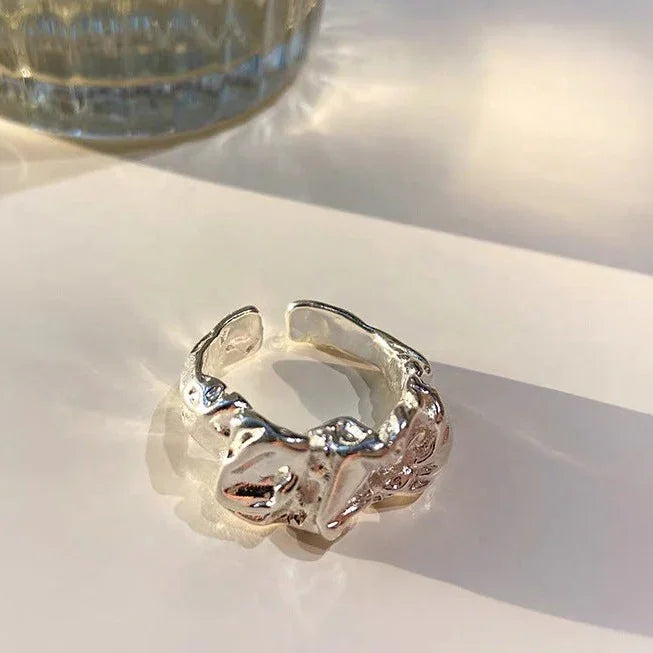 Lava-Design-Ring | Silber Langlebig Gold Stilvoll Einzigartig Auffällig-Luzern Mode