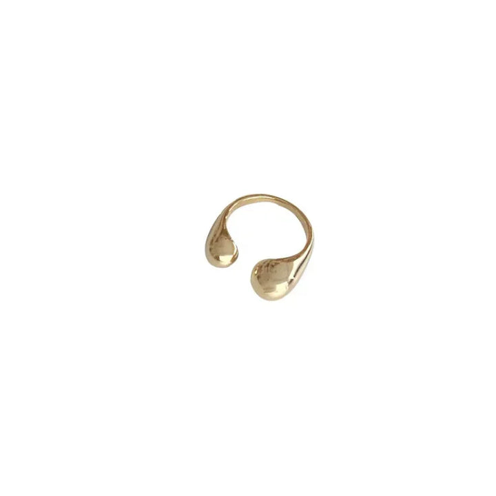 Damenring | Verstellbar Tropfenform Silber Gold 14K Stilvoll Einzigartig-Luzern Mode
