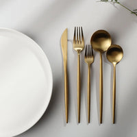 Besteckset | Minimalistisch Stilvoll Matt Langlebig Spülmaschinenfest-Luzern Mode