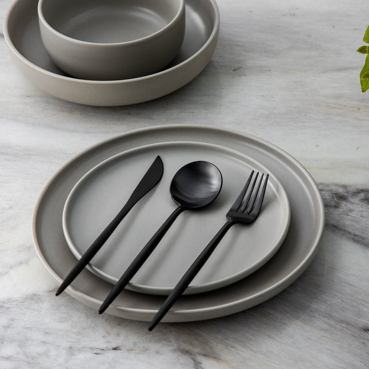 Besteckset | Minimalistisch Stilvoll Matt Langlebig Spülmaschinenfest-Luzern Mode