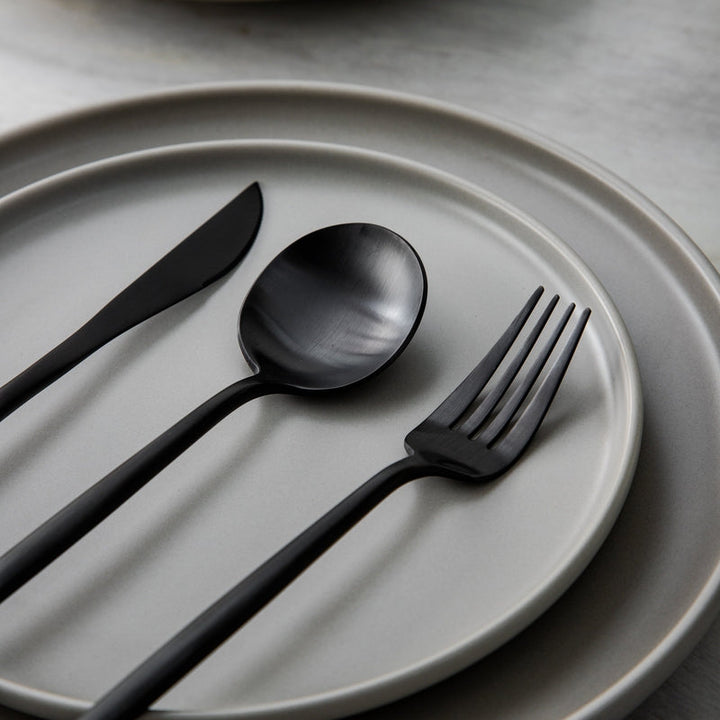 Besteckset | Minimalistisch Stilvoll Matt Langlebig Spülmaschinenfest-Luzern Mode