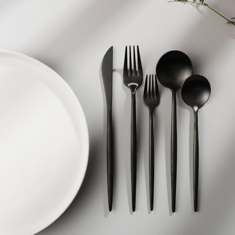 Besteckset | Minimalistisch Stilvoll Matt Langlebig Spülmaschinenfest-Luzern Mode