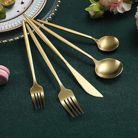 Besteckset | Minimalistisch Stilvoll Matt Langlebig Spülmaschinenfest-Luzern Mode